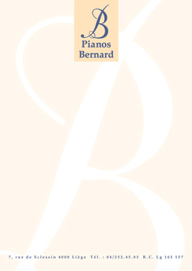 Logo Pianos Bernard (variante pour papier à lettres)