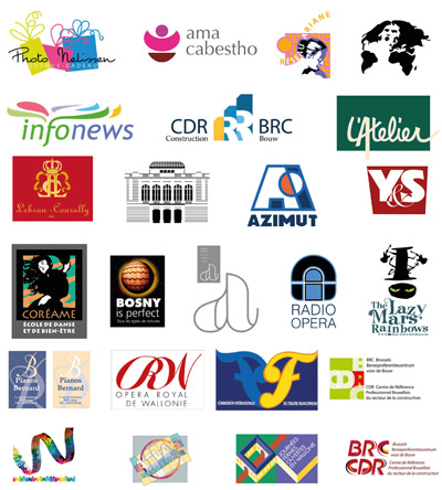 Logos. Graphiste Liège